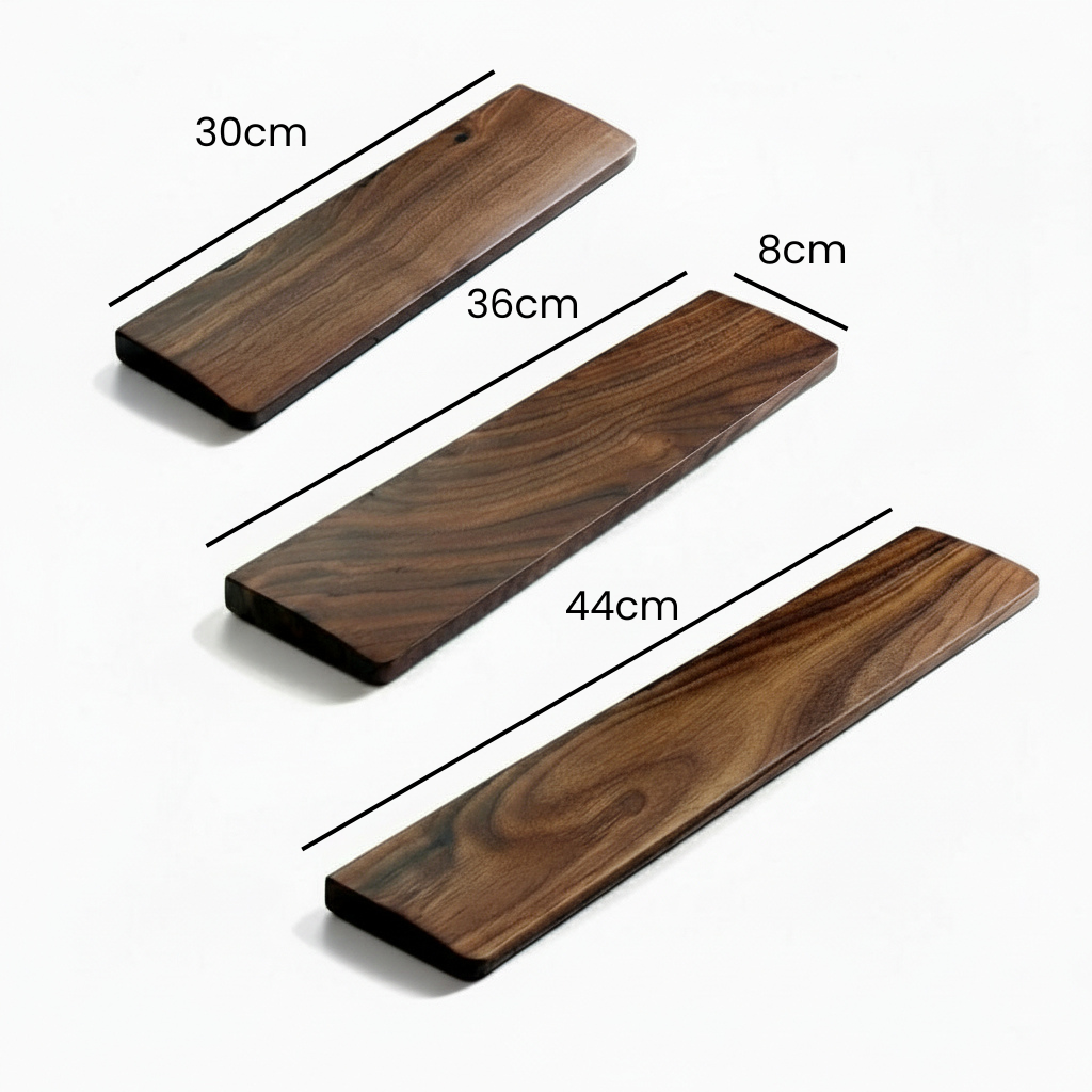 Dimensions repose-poignets : 3 tailles disponibles 61, 87 et 104 touches clavier