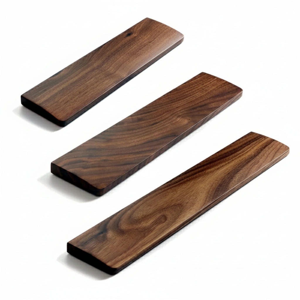 Repose-poignets clavier en bois de noyer massif, ergonomie scientifique antidérapante